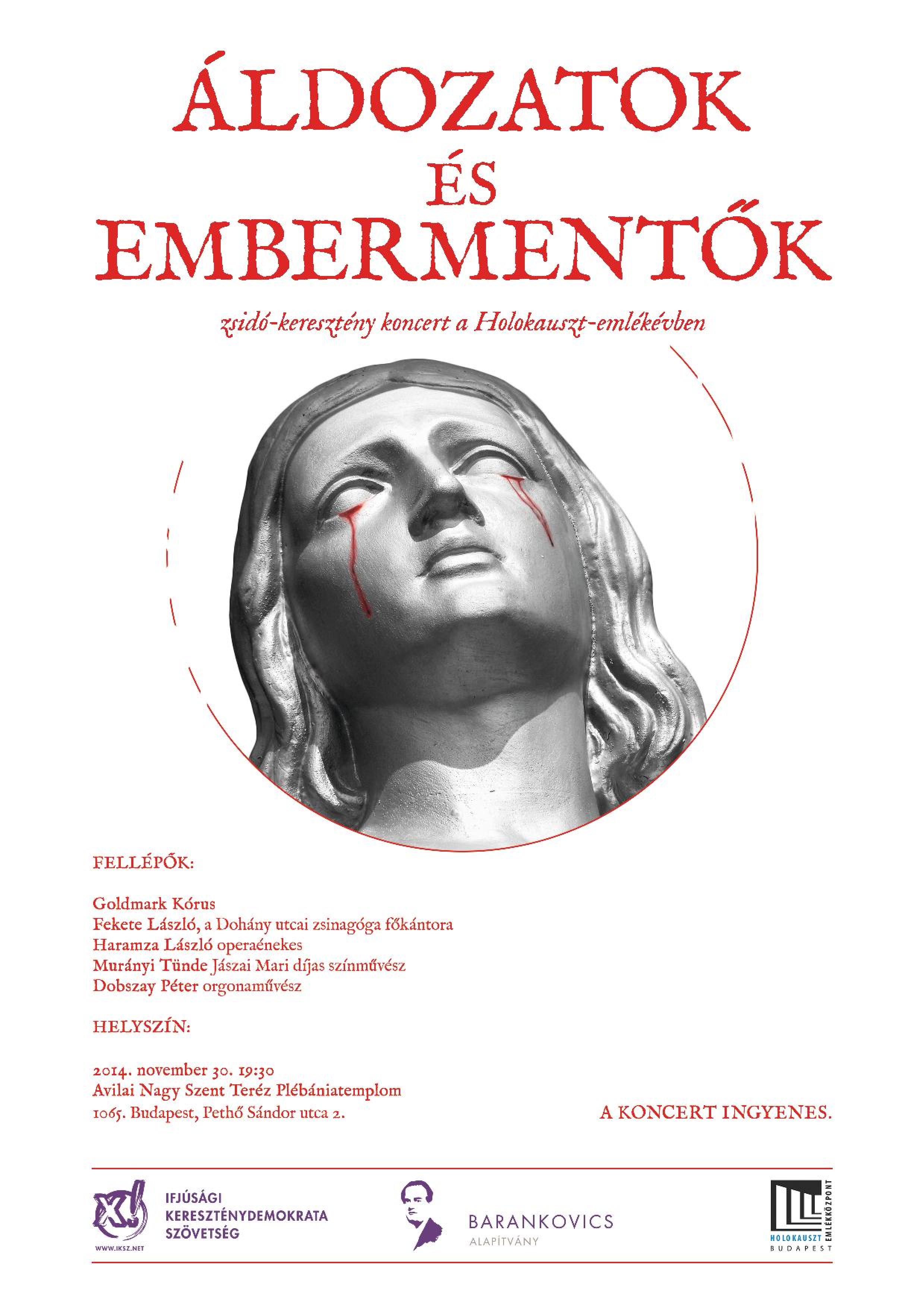 Áldozatok és embermentők: zsidó-keresztény koncert