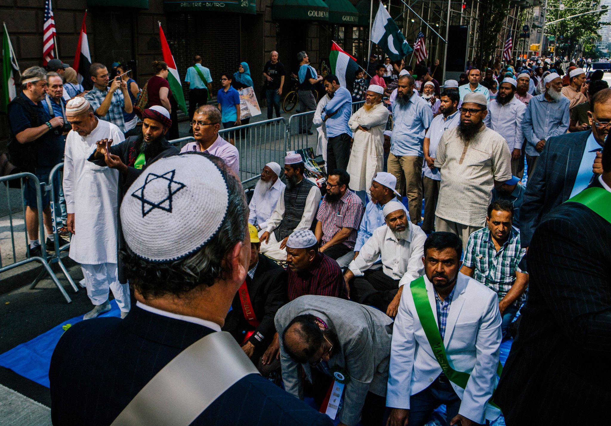 New York: rabbi a moszlim felvonulás élén