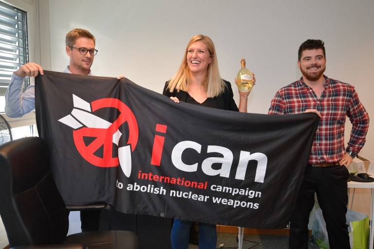 Az atomfegyverek betiltásáért küzdő civil szervezet, az ICAN kapta a Nobel-békedíj